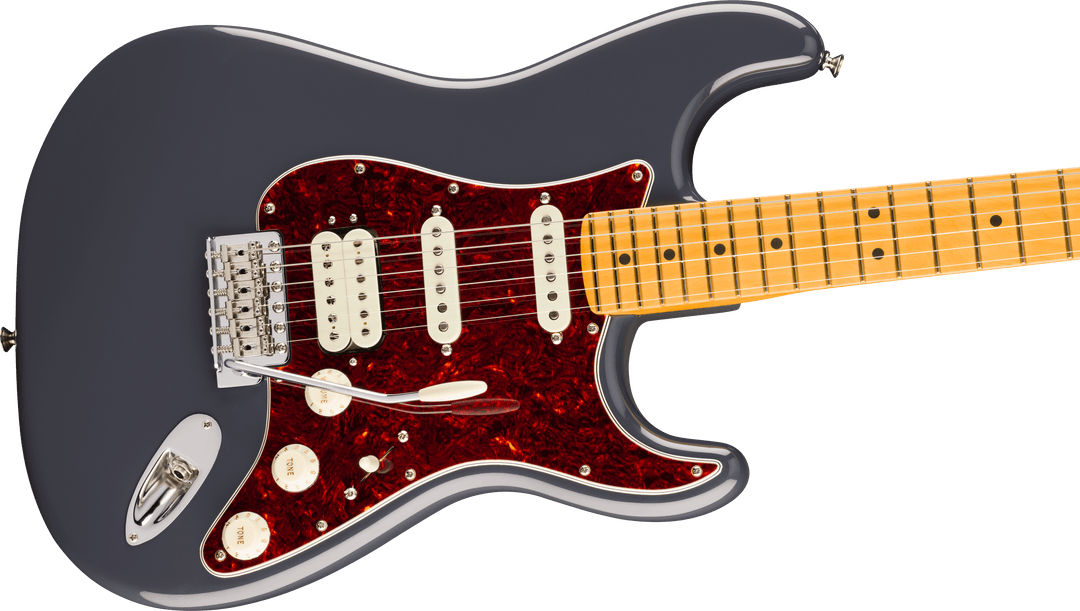 Fender American Professional Classic Stratocaster HSS, Lönn Greppbräda, Faded Black