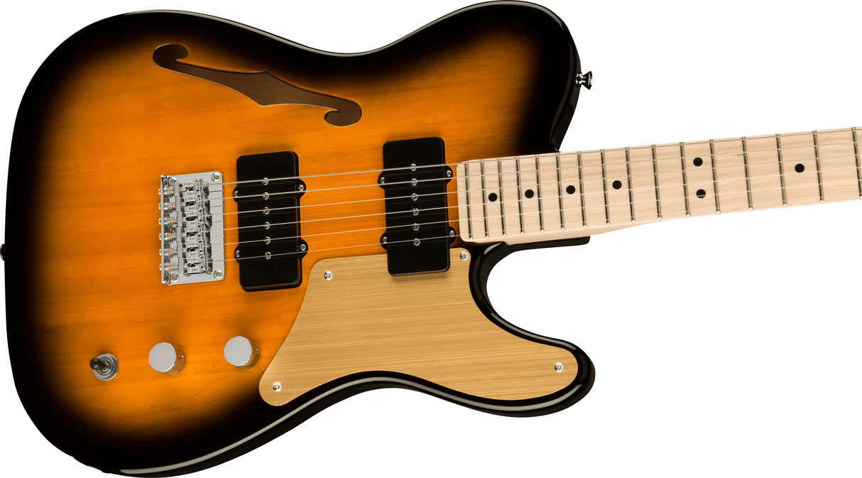 Fender Squier Paranormal Carbonita Telecaster Thinline elgitarr ( Sunburst )