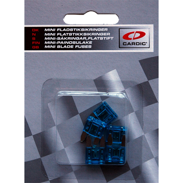 MINI-säkringar 15 ampere (5-pack)