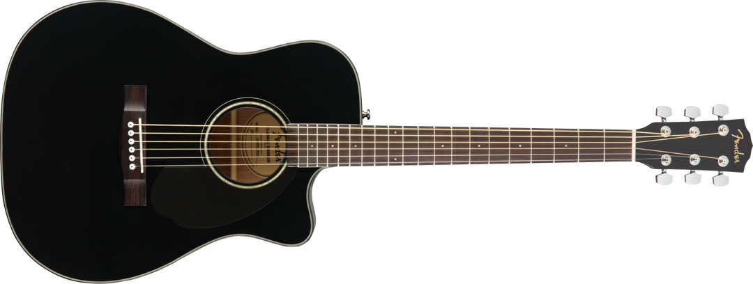 Fender CC-60SCE Concert Western Guitar (svart)
