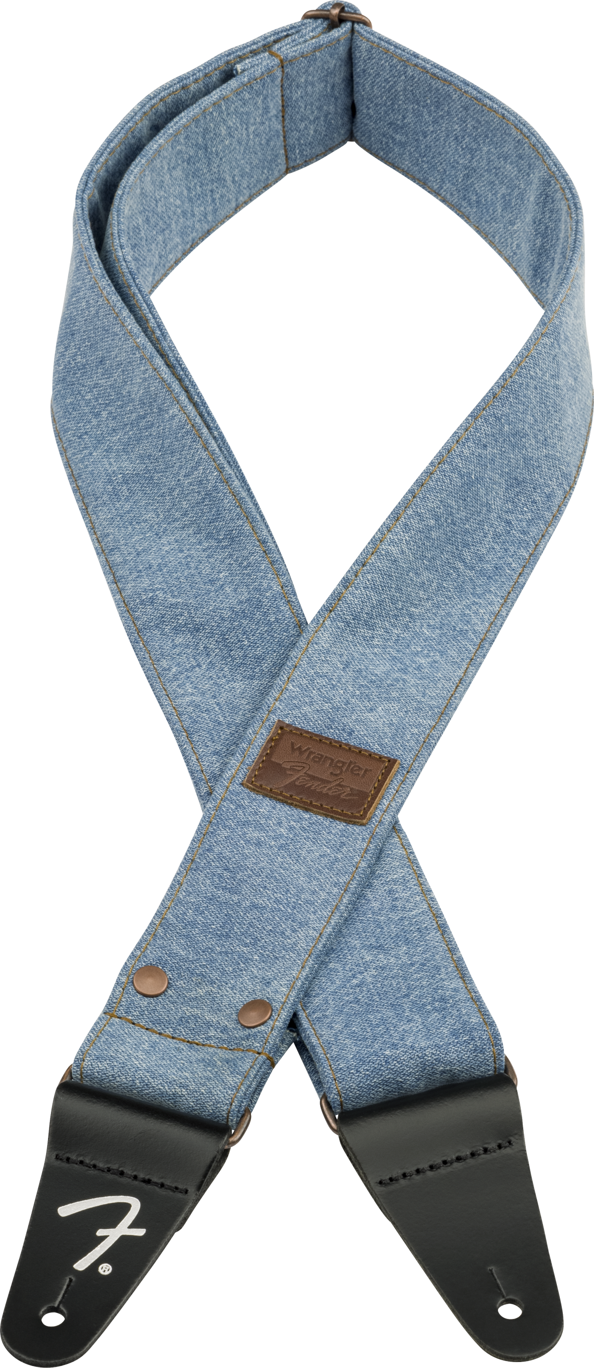 Fender x Wrangler Denim gitarrrem (Light Indigo, 2")