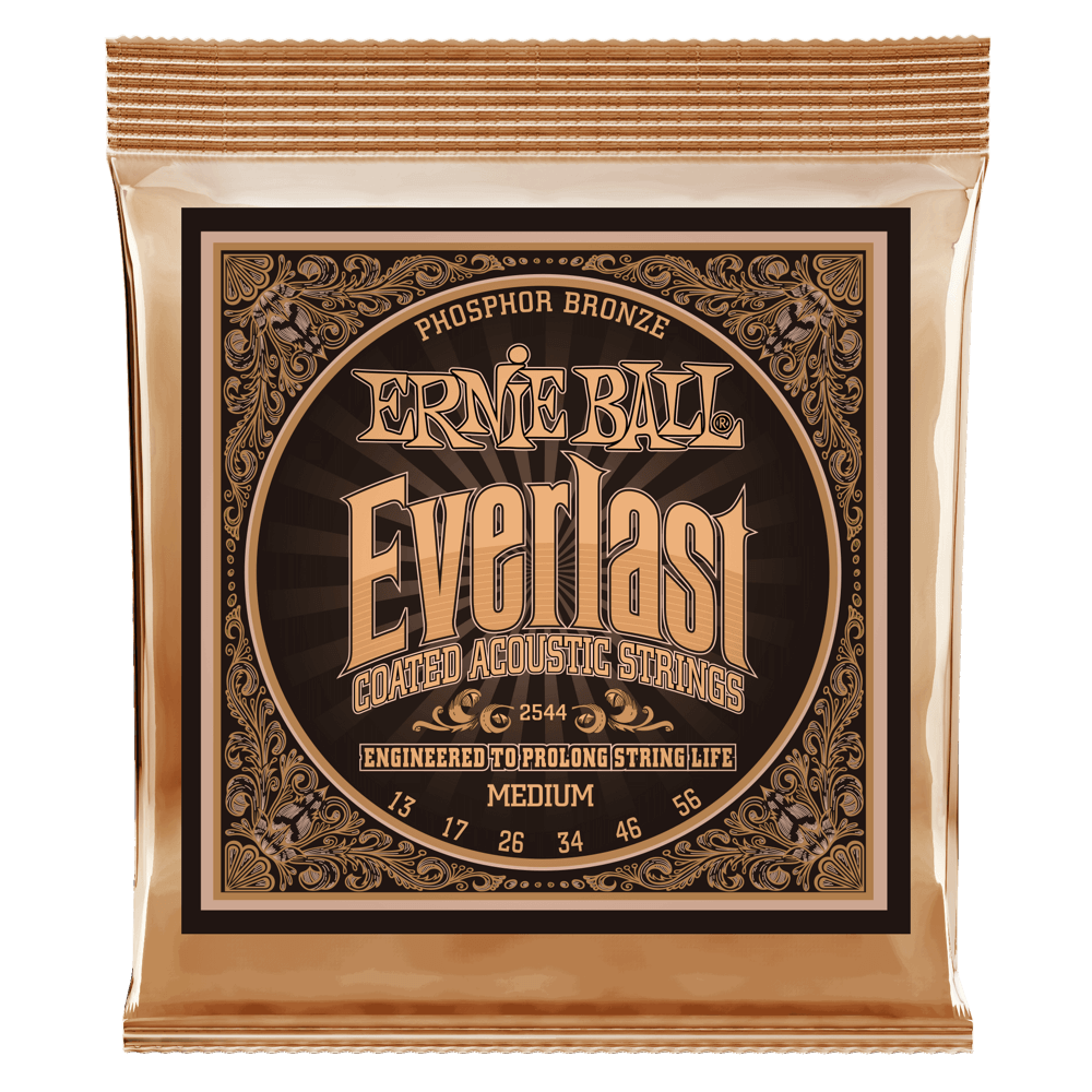 Ernie Ball Everlast belagda fosforbrons gitarrsträngar (akustiska)