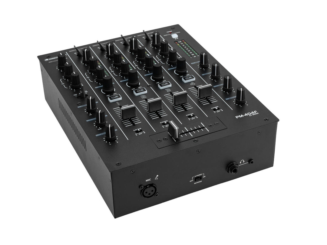 OMNITRONIC PM-404F 4-kanals DJ-mixer med Filter och Bluetooth