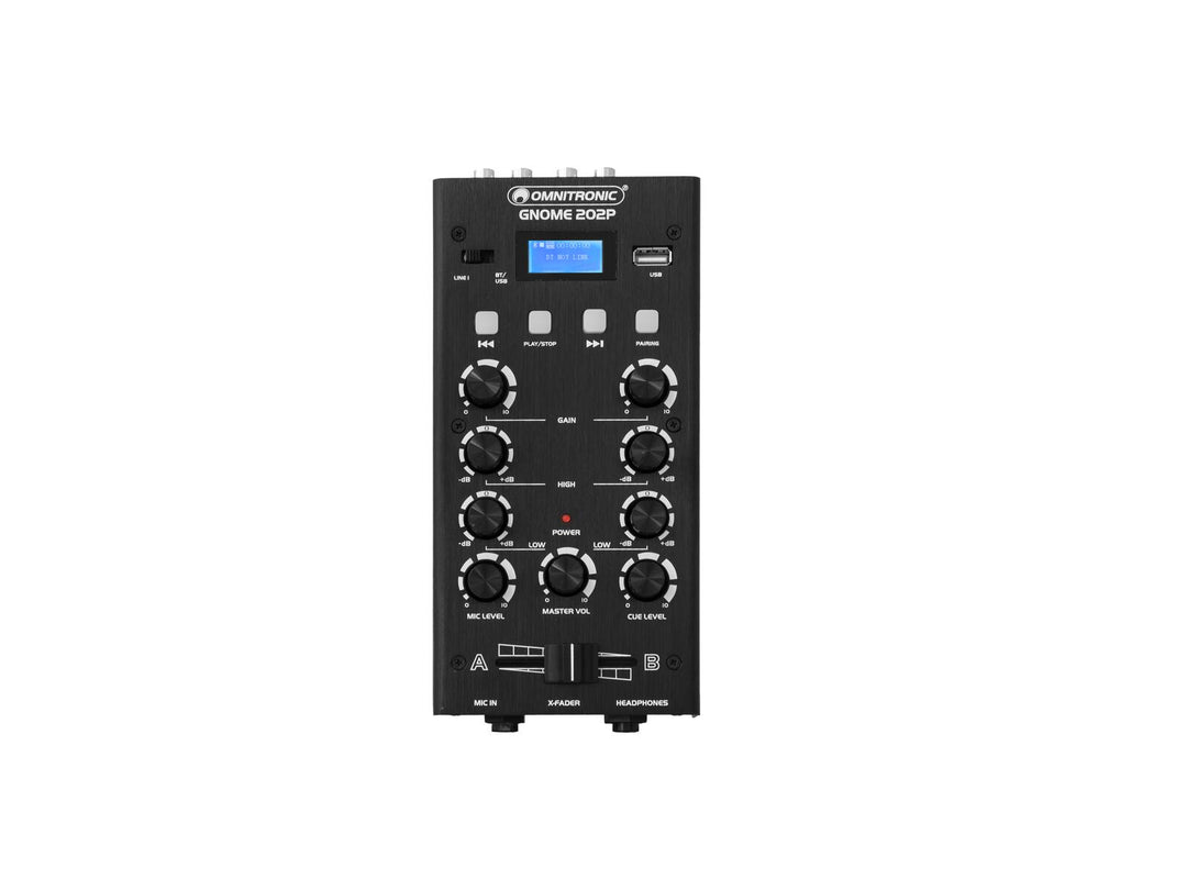 OMNITRONIC GNOME-202P minimixer svart