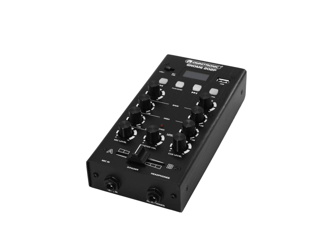 OMNITRONIC GNOME-202P minimixer svart