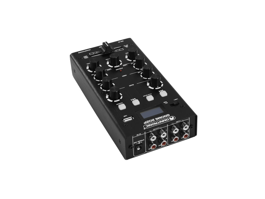 OMNITRONIC GNOME-202P minimixer svart