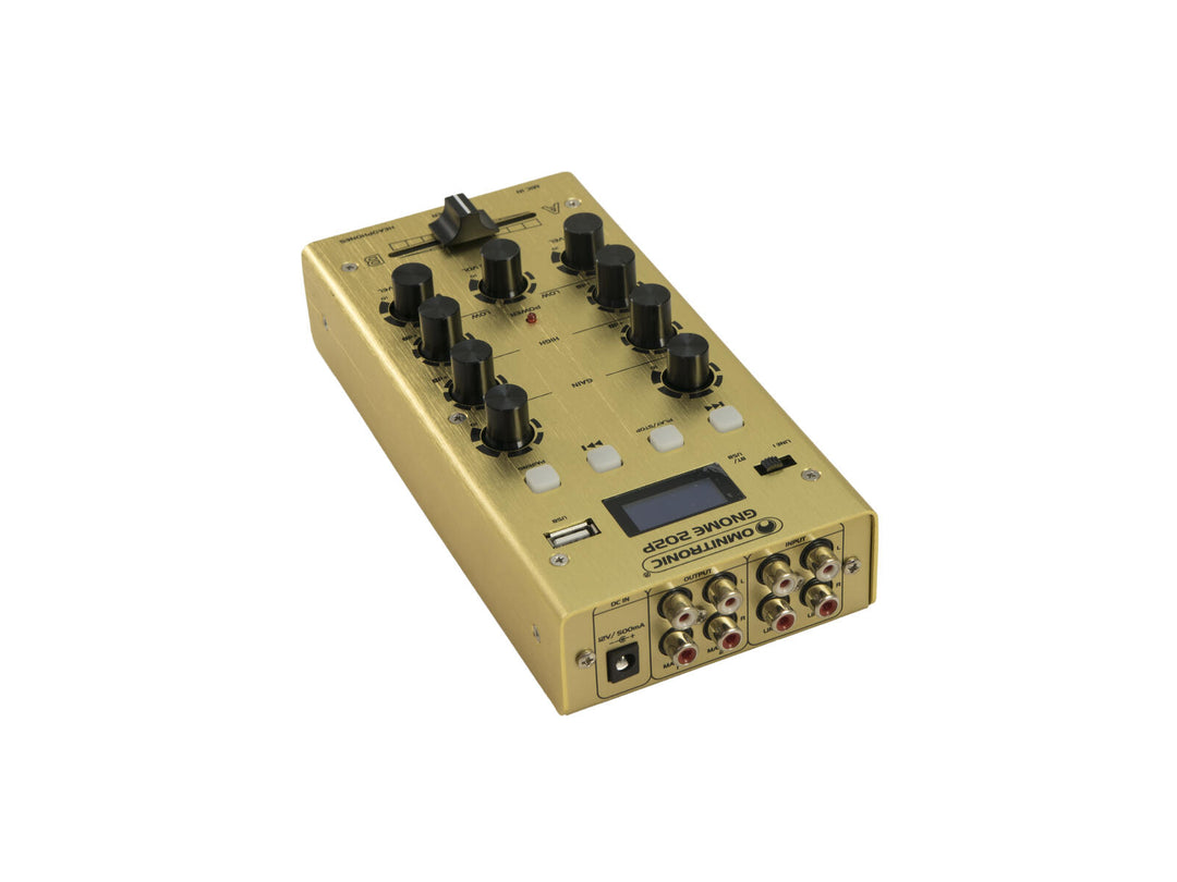 OMNITRONIC GNOME-202P Minimixer guld