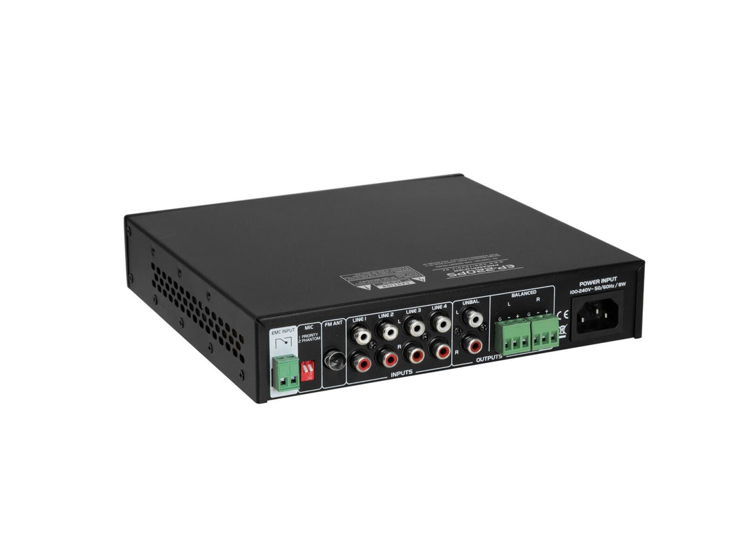 OMNITRONIC EP-220PS Förförstärkare med MP3-spelare, Bluetooth och FM-radio 9.5"