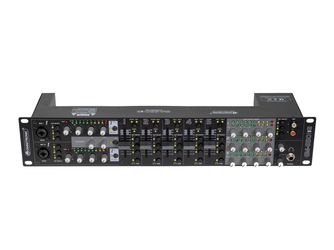 OMNITRONIC EM-650B MK2 underhållningsmixer