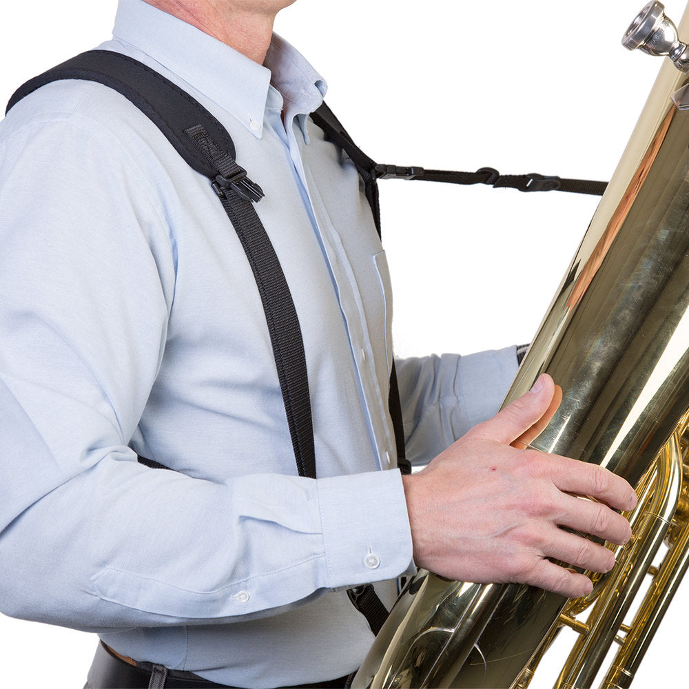 Neotech Tuba Harness standard, svart bärsele, 55,8 till 68,6 cm