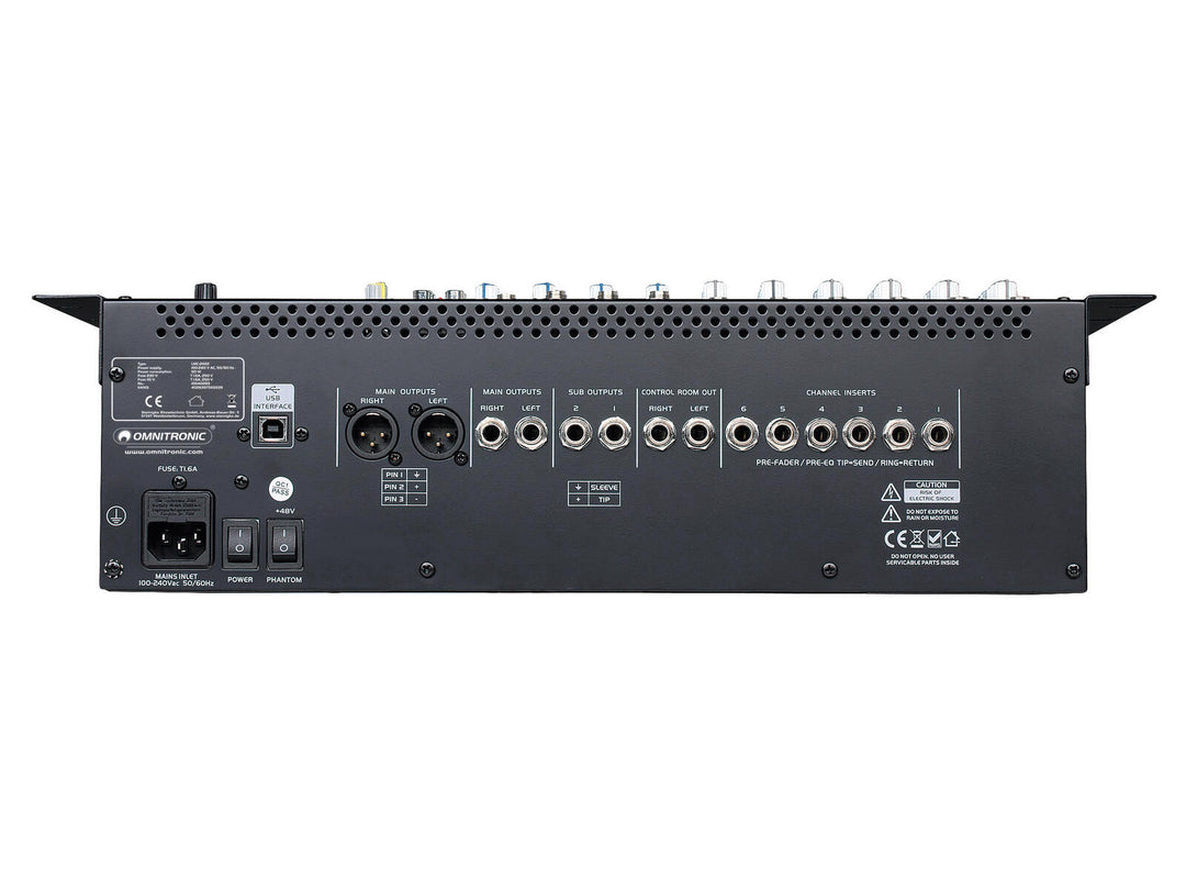 OMNITRONIC LMC-2022FX USB-mixerkonsol