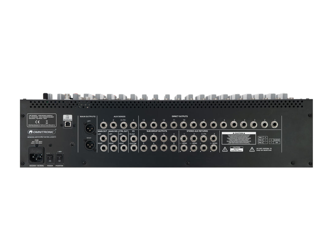 OMNITRONIC LMC-3242FX USB Mixerbord