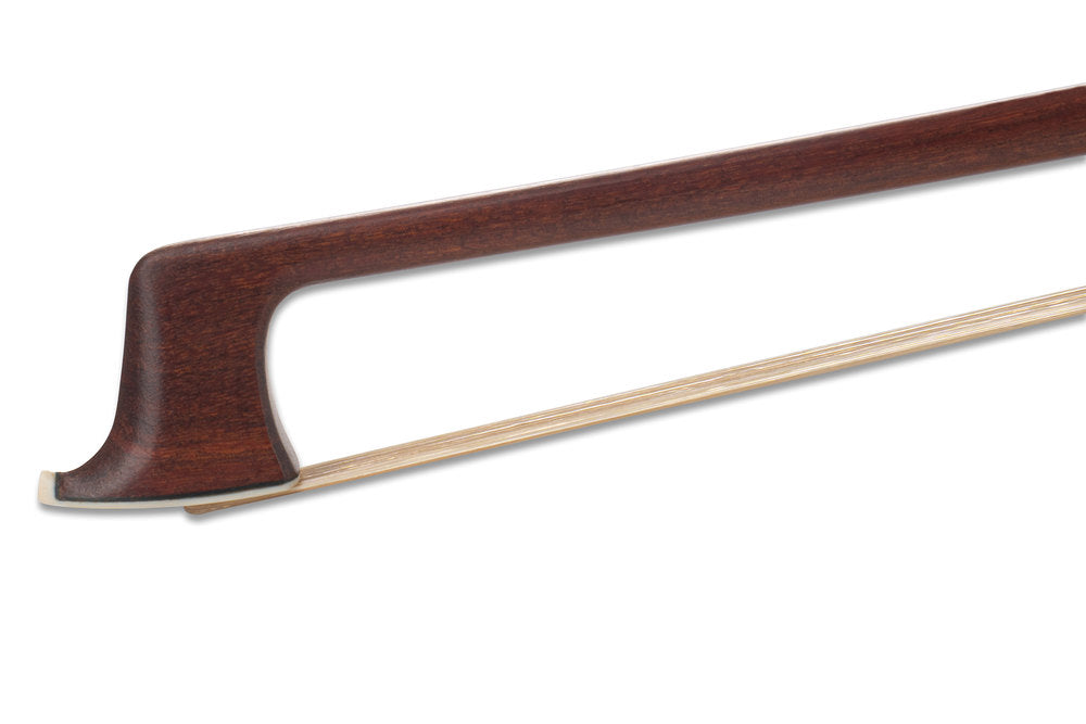 GEWA violinbue W.R. Wild, rund stang i pernambuco, nysølvmonteret