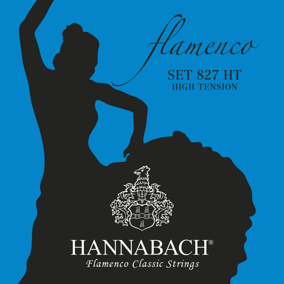 Hannabach strängar för klassisk Gitarrer Serie 827 Hög spänning Flamenco - Set hög (827HT)