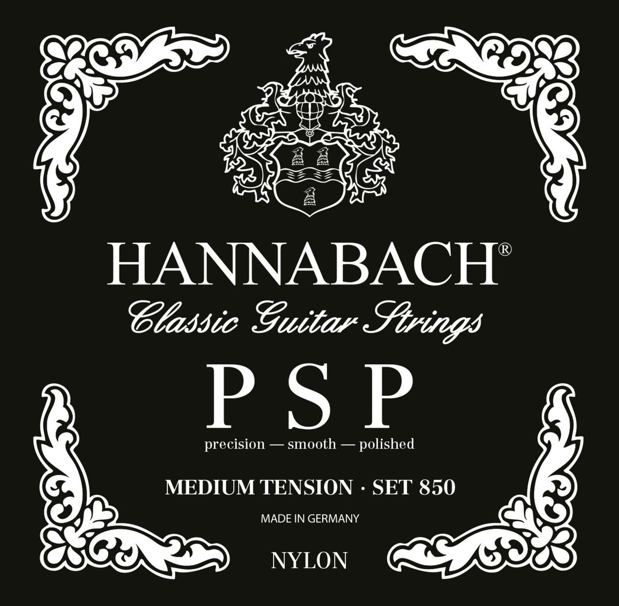 Hannabach Strängar för klassisk gitarr Serie 850 Medium tension PSP - 3er Bass medium (8507MT)
