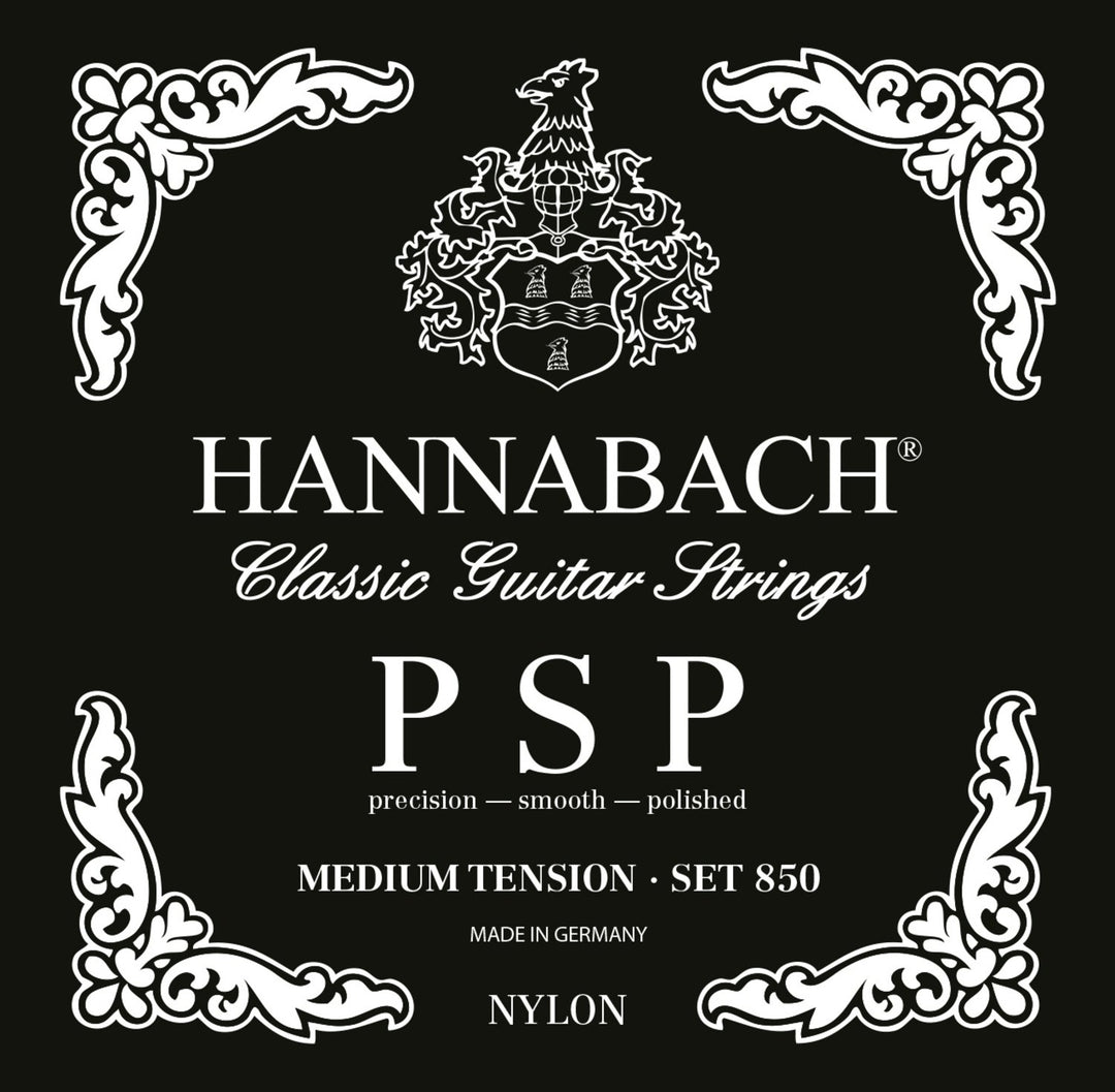 Hannabach Strängar för klassisk gitarr Serie 850 Medium tension PSP - 3er Bass medium (8507MT)