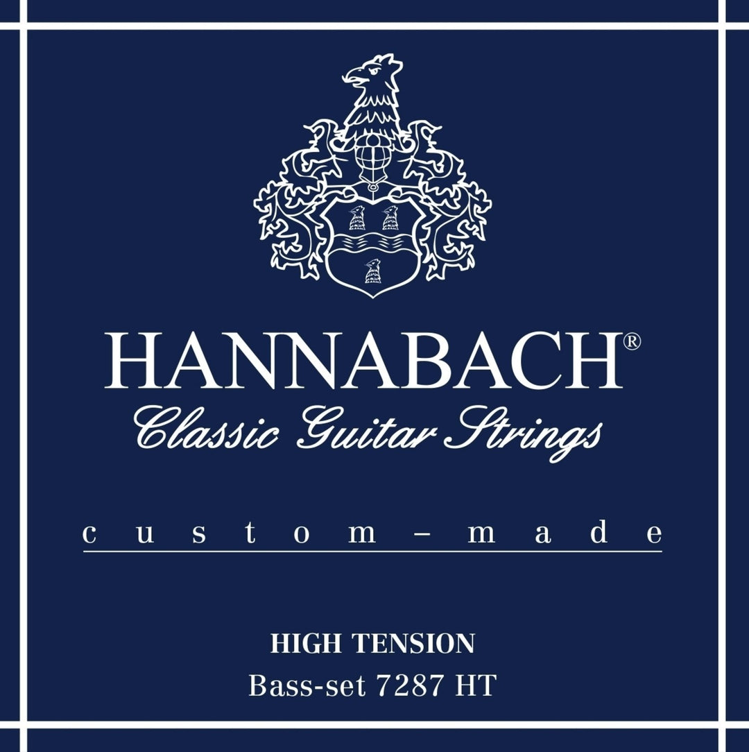 Hannabach strängar för klassisk gitarr Series 728 High Tension Custom Made - 3-pack bassträngar hög (7287HT)