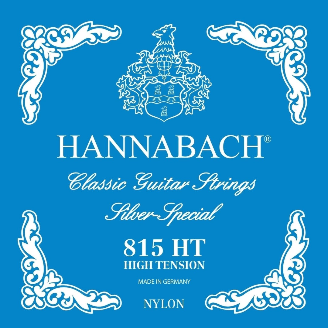 Hannabach strängar för klassiska Gitarrer Serie 815 High tension Silver special - Set hög (815HT)