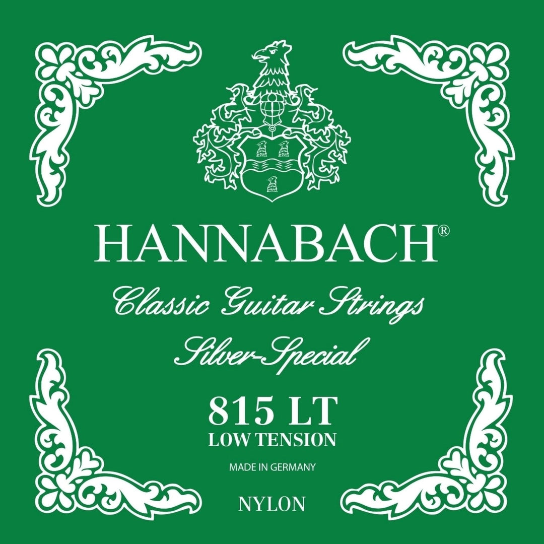 Hannabach strängar för klassiska Gitarrer Serie 815 Low tension Silver special - Set låg (815LT)