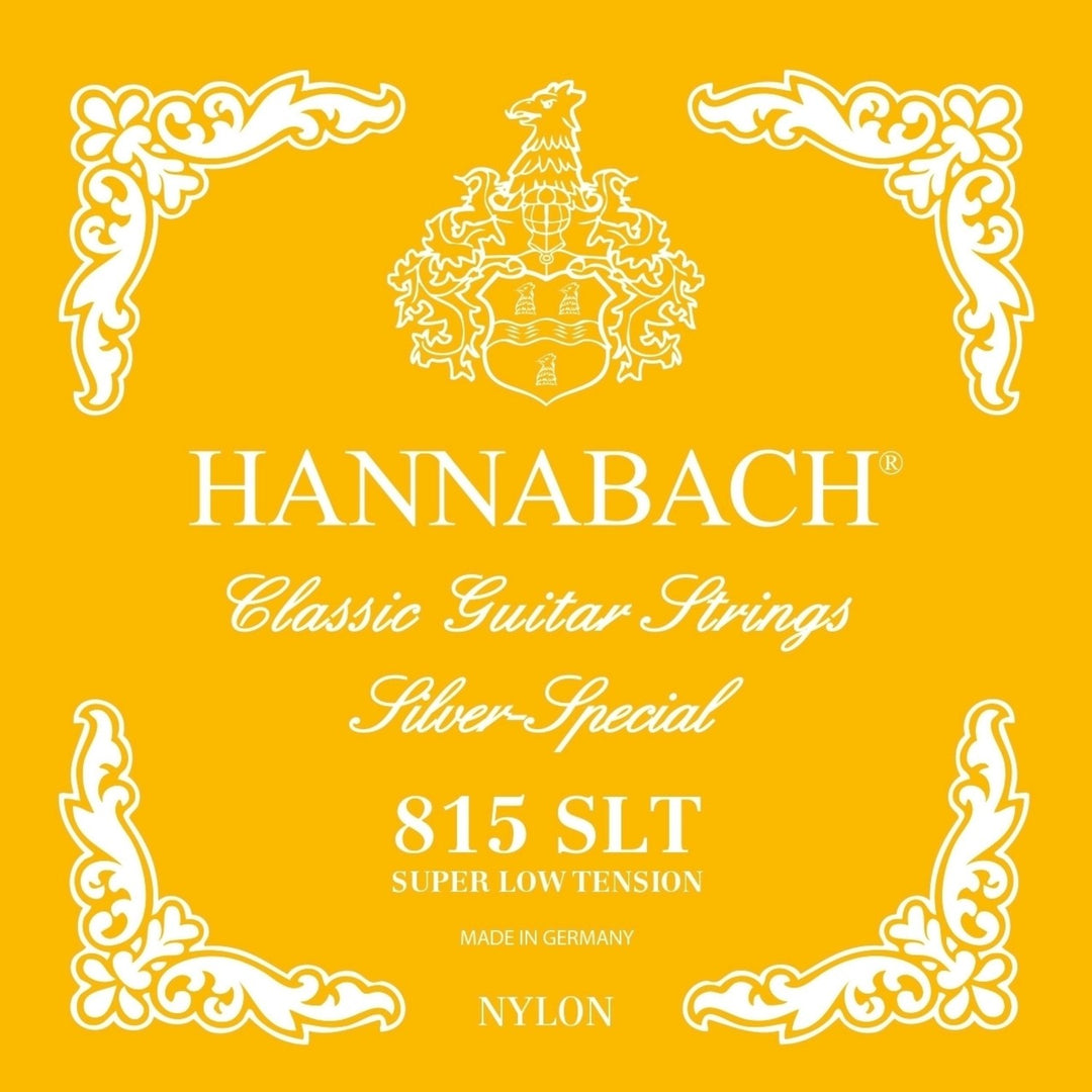 Hannabach strängar för klassiska Gitarrer Serie 815 Super Low Tension Silver special - Set super låg (815SLT)