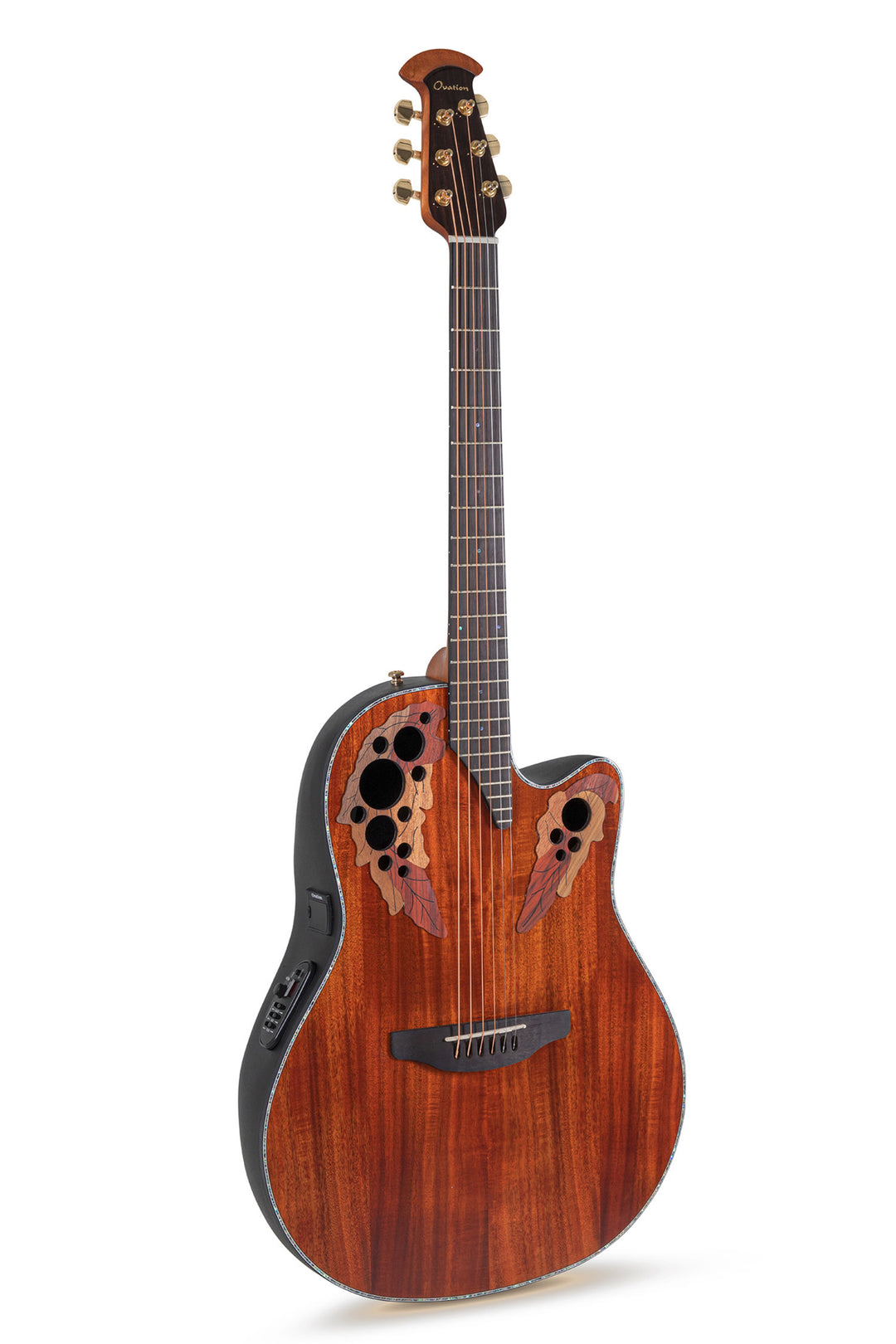 Ovation E-akustisk Gitarrer Celebrity Elite Plus Mid Cutaway - flammig koa (CE44P-FKOA-G)