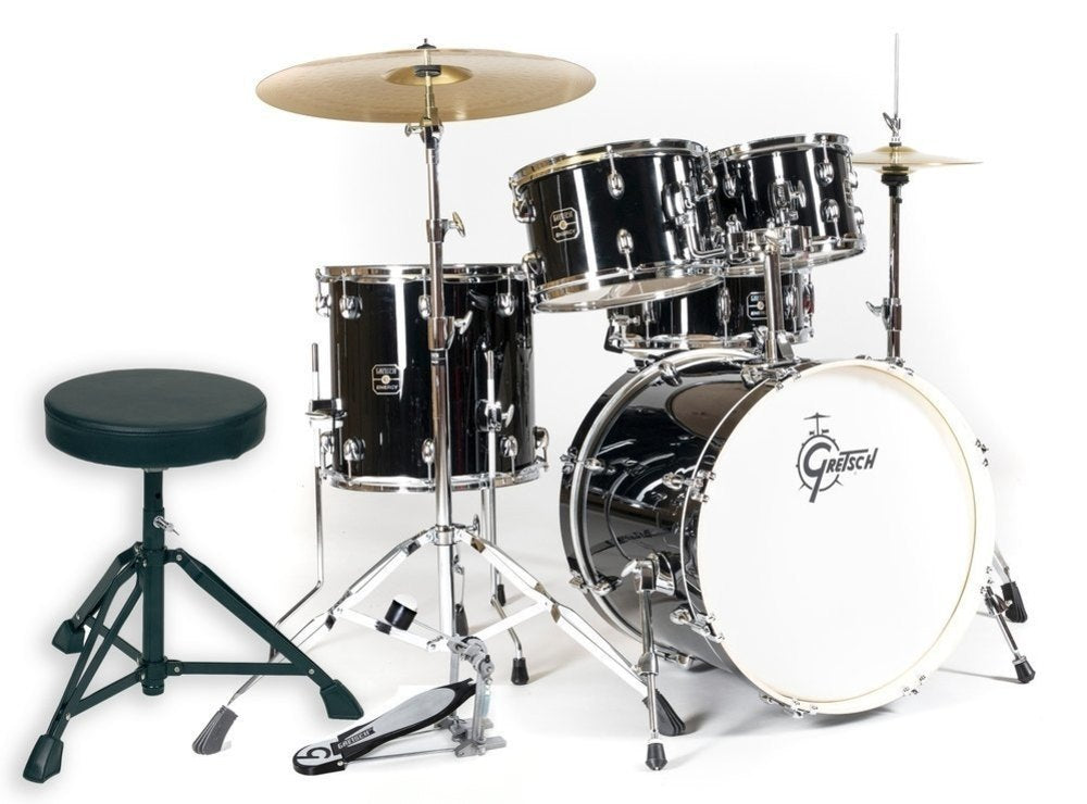 Gretsch Energy trumset 20", Black, med Paiste 101 (2 cymbaler)