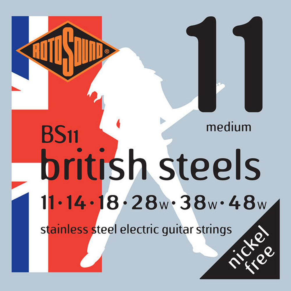 Rotosound British Steels BS11 elgitarrsträngar 11-48