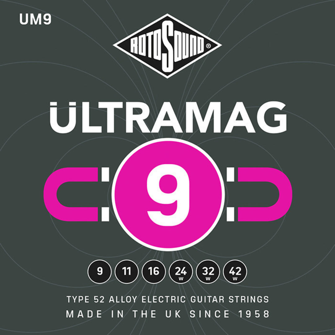 Rotosound Strings for E-guitar Ultramag - Set Super Light 9-42 (UM9)