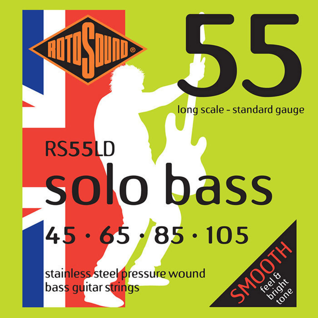 Rotosound E-bassträngar Solo Bass 55 - set 4-strängars Standard 45-105 (RS55LD)