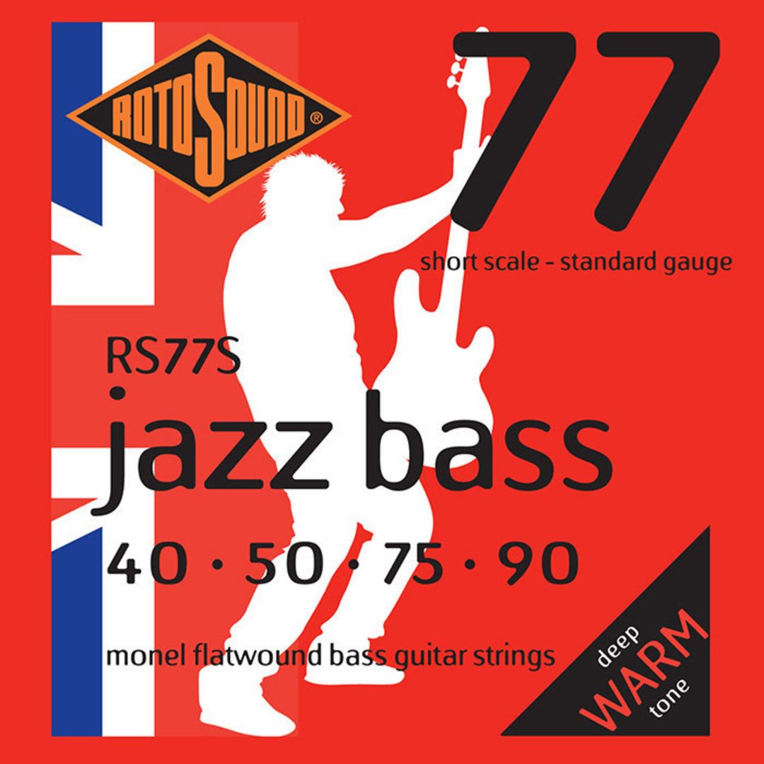 Rotosound Jazz Bass-strängar Jazz Bass 77 - set 4-strängat Extra Long 45-105 // Extra lång skalalängd (33.5"/850mm to 36"/915mm) (RS77EL)