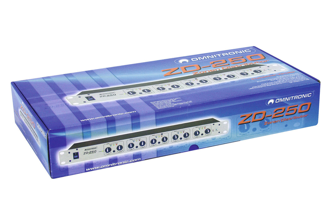 OMNITRONIC ZD-250 Zonfördelare