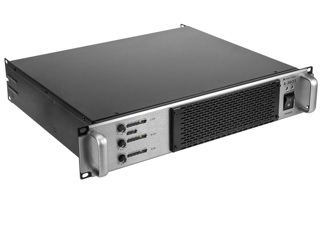 Omnitronic A-3603 Class-D 2.1-förstärkare