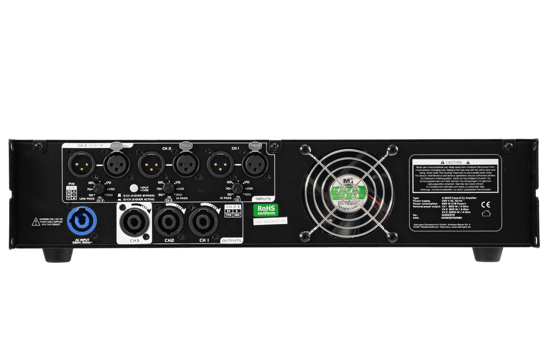 Omnitronic A-3603 Class-D 2.1-förstärkare