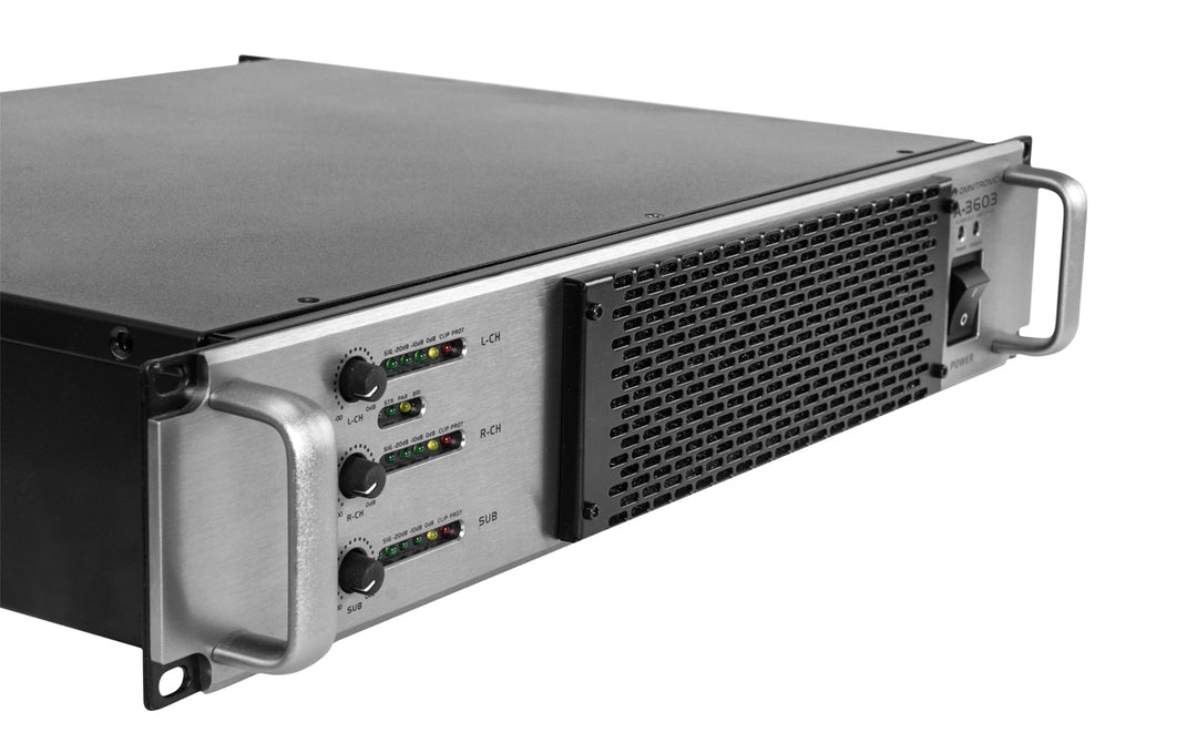 Omnitronic A-3603 Class-D 2.1-förstärkare