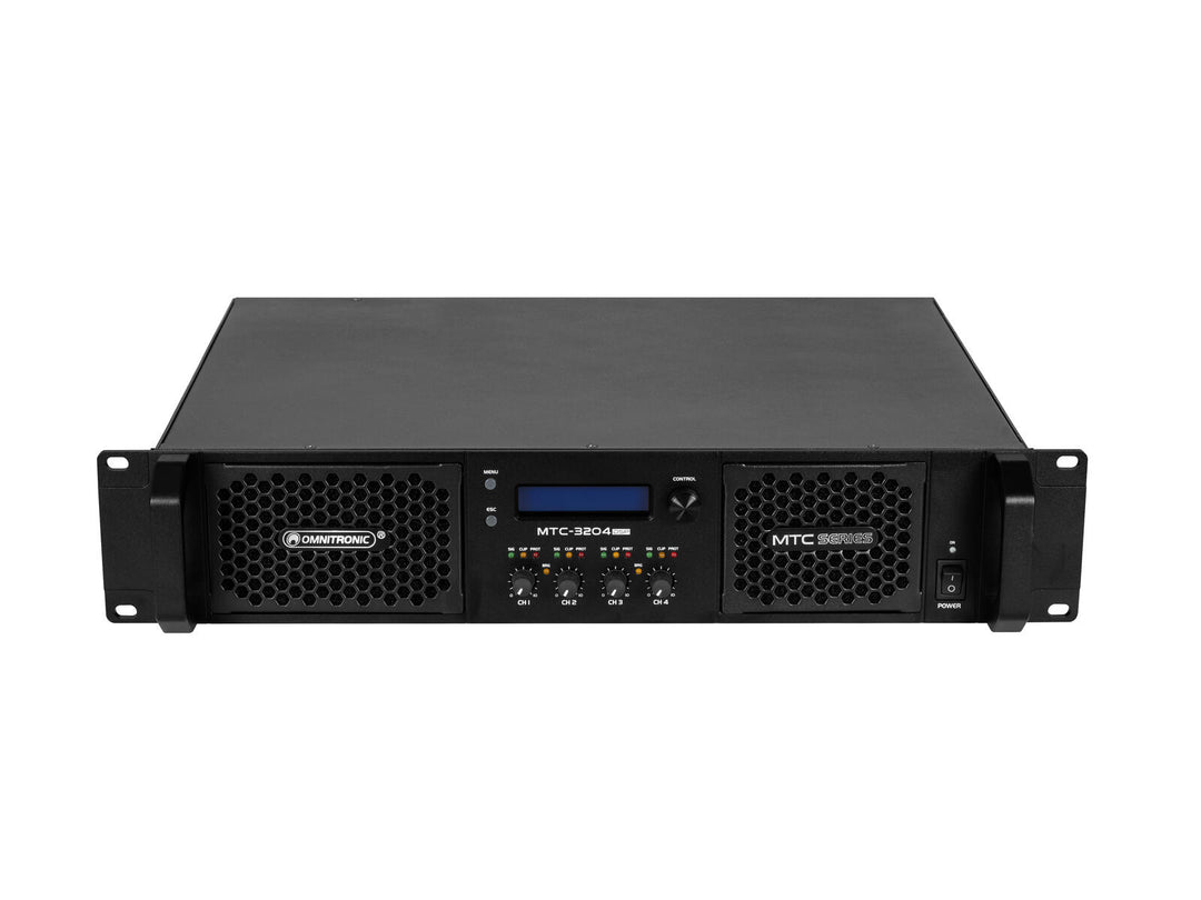 OMNITRONIC MTC-3204DSP 4-kanalsförstärkare med DSP