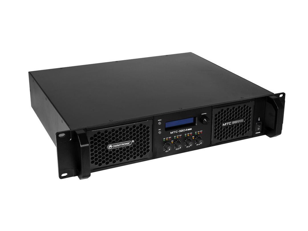 OMNITRONIC MTC-3204DSP 4-kanalsförstärkare med DSP