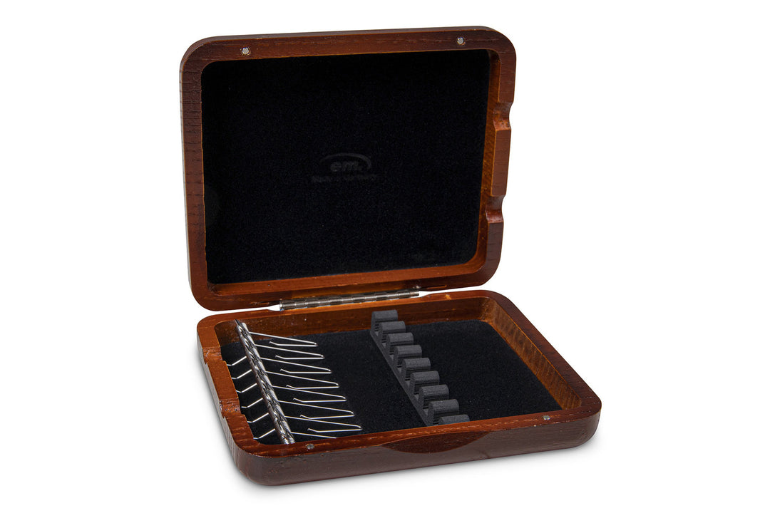 GEWA rörbladsetui oboe 8 rör - Rödbrun lackerad finish