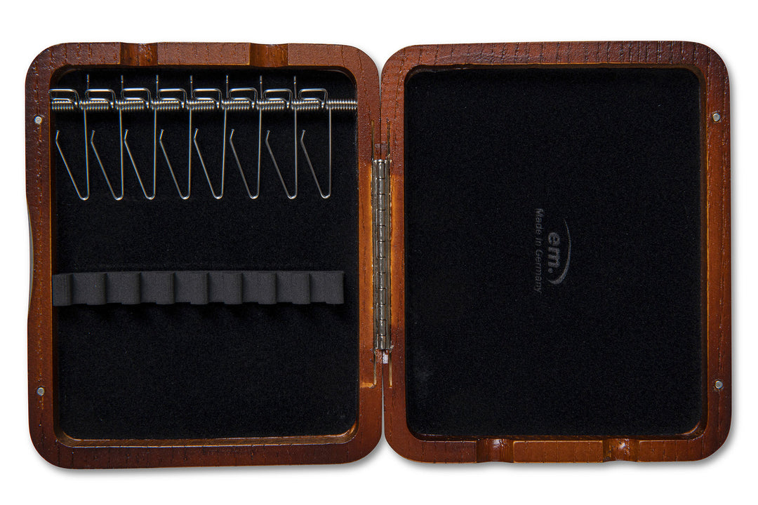 GEWA rörbladsetui oboe 8 rör - Rödbrun lackerad finish
