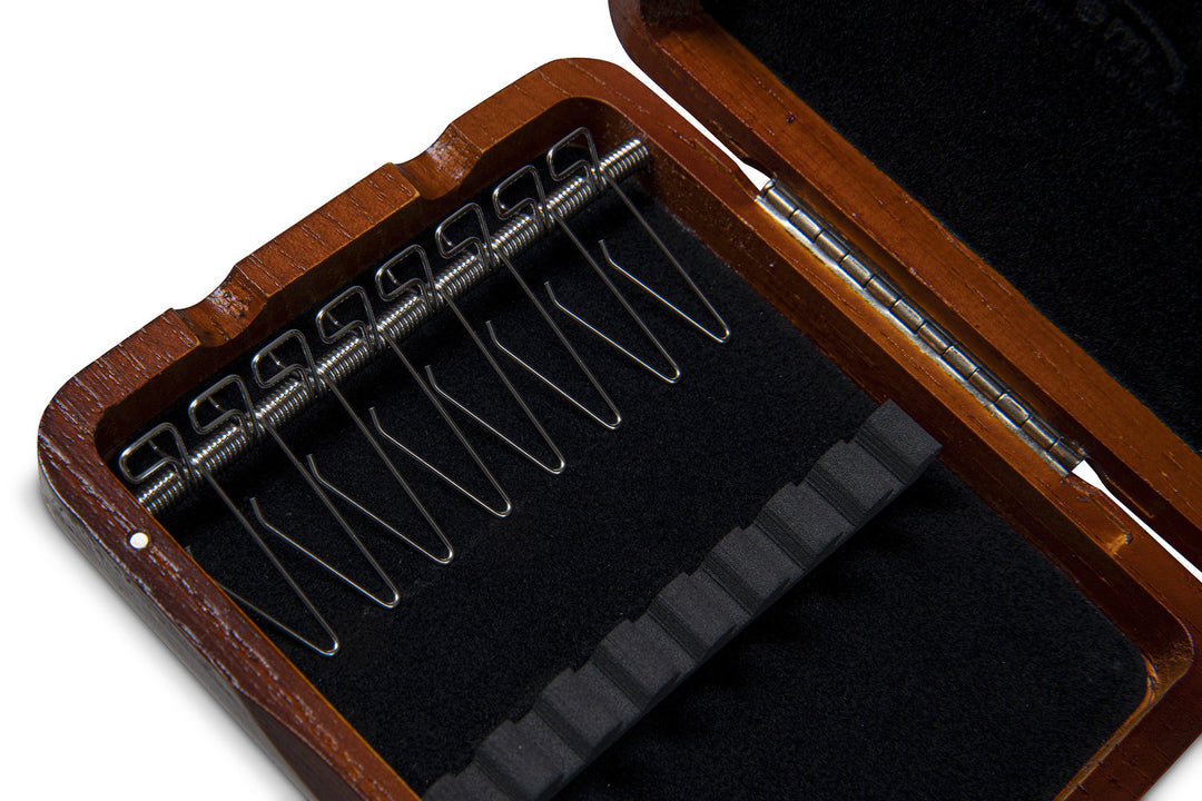 GEWA rörbladsetui oboe 8 rör - Rödbrun lackerad finish