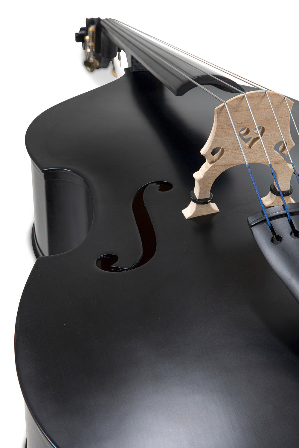 GEWA Rockabilly kontrabas 3/4 i svart satin, uppsatt utan pickup
