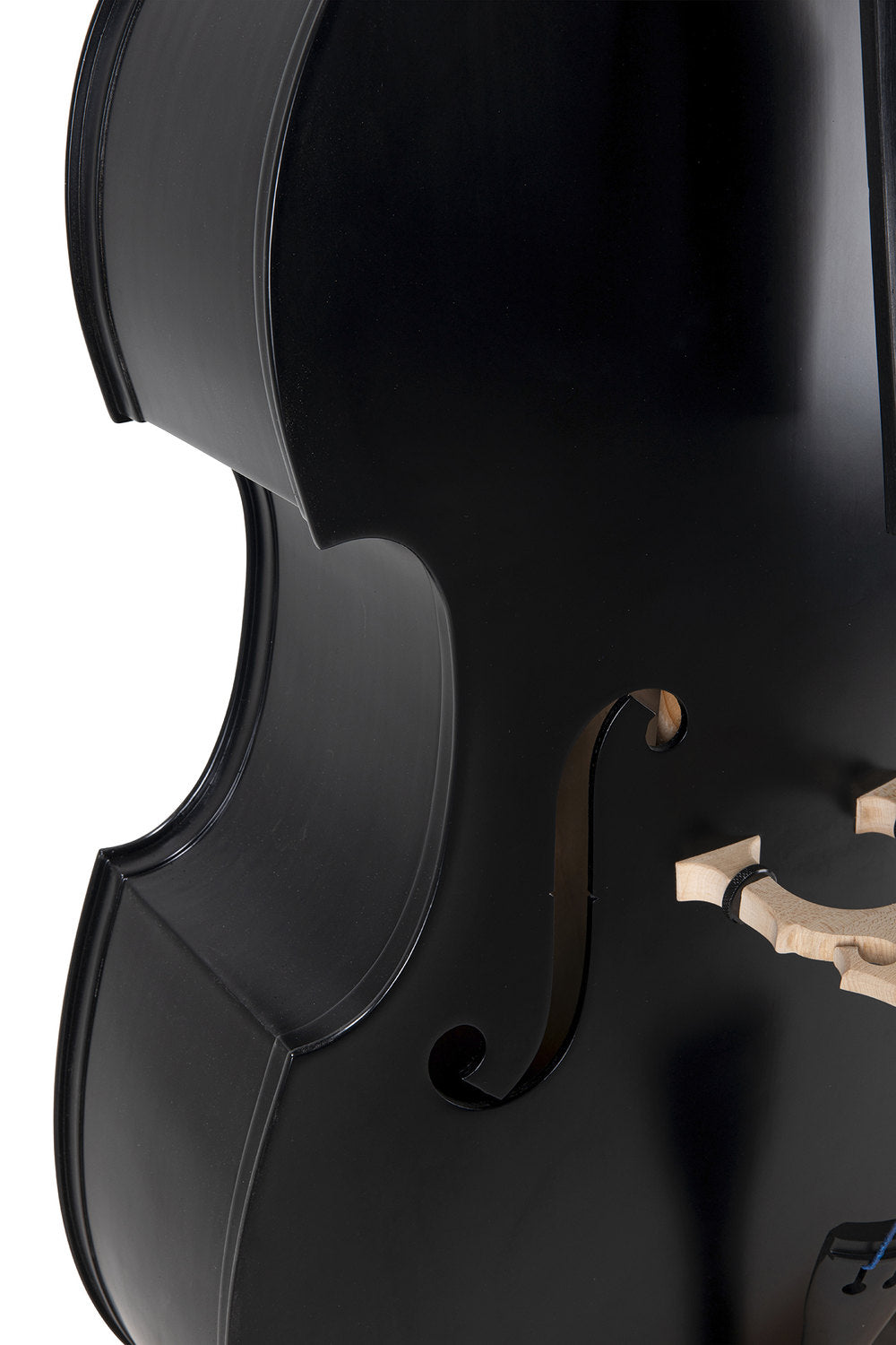 GEWA Rockabilly kontrabas 3/4 i svart satin, uppsatt utan pickup