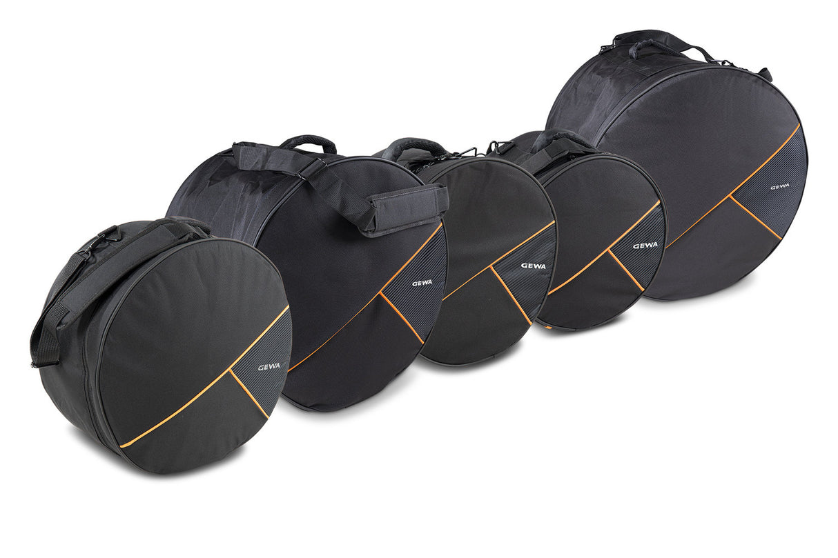 GEWA gigbag-set för trumset Premium - 22x18, 10x8, 12x9, 16x16, 14x6,5"