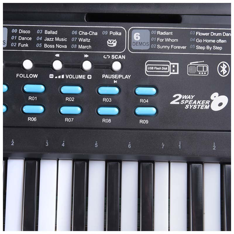 MQ 601 UFB PIANO orgelknappar med mikrofon