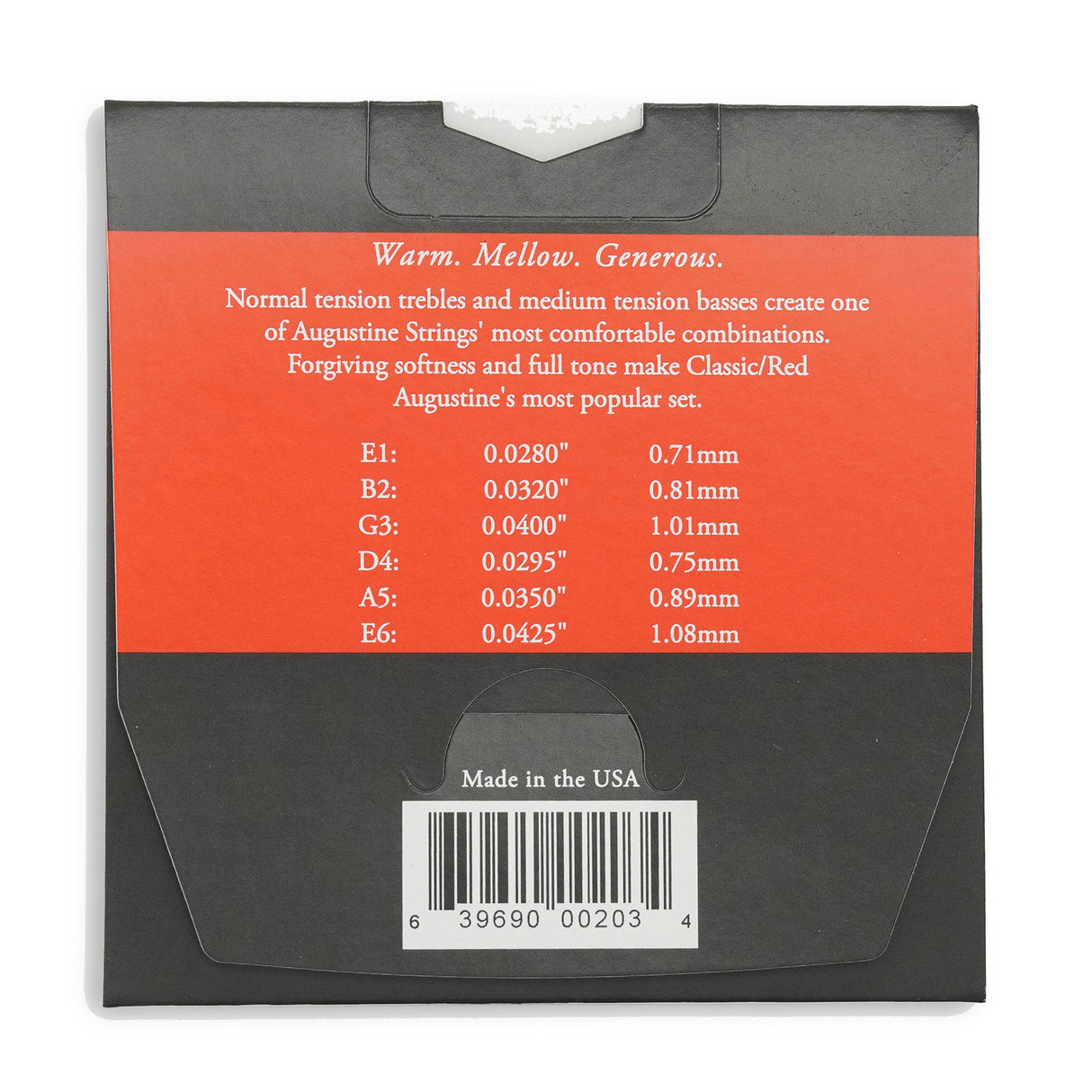 Augustine strängar för klassisk gitarr Classic Label - set Classic Red (normal/medium)