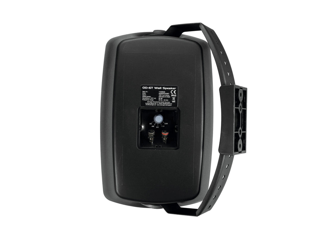 OMNITRONIC OD-6T väggmonterad högtalare 100V svart 2x