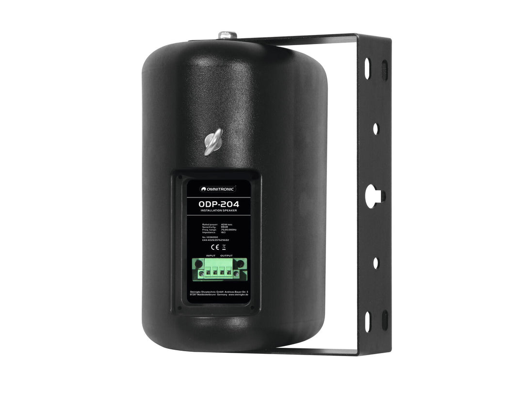 OMNITRONIC ODP-204 installationshögtalare 16 ohm svart 2x