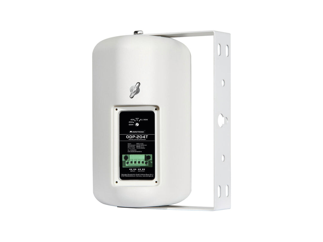 OMNITRONIC ODP-204T installationshögtalare 100V vit 2x