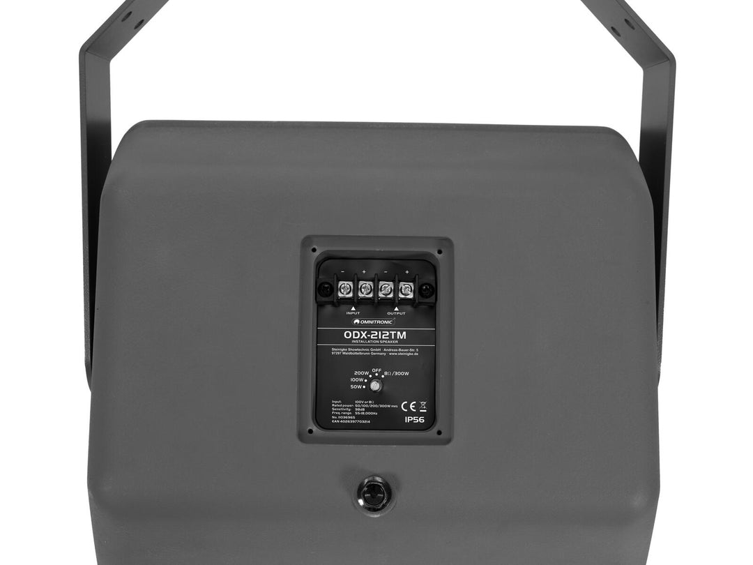 OMNITRONIC ODX-212TM installationshögtalare 100V dark grå