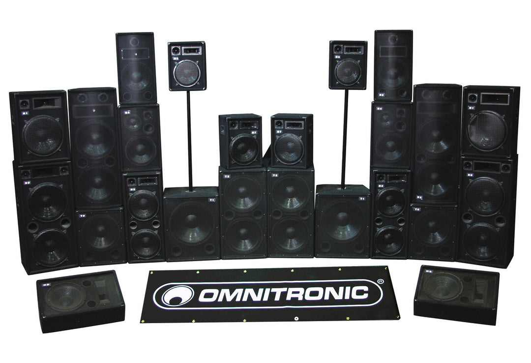 OMNITRONIC DX-1022 3-vägs högtalare 400 W