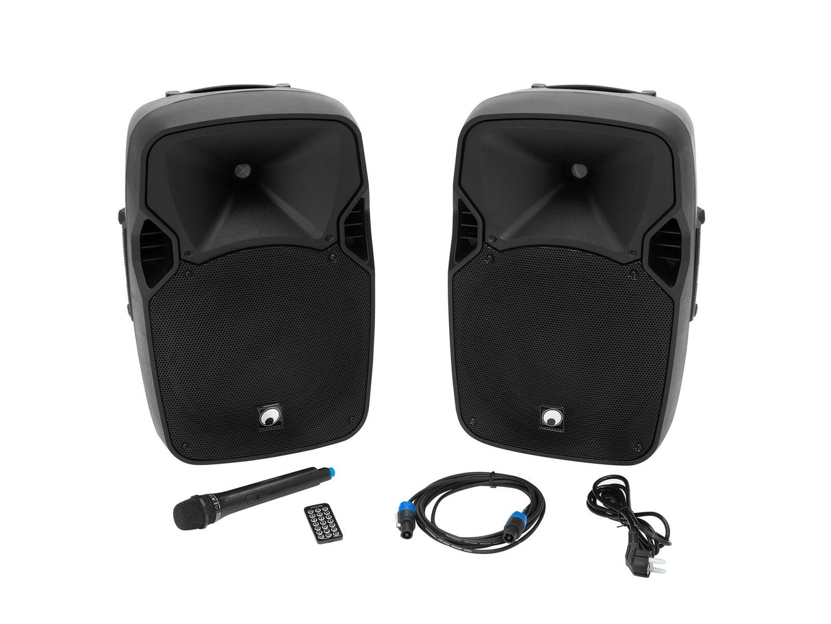 OMNITRONIC Set XFM-212AP + Speaker Stand MOVE MK2
